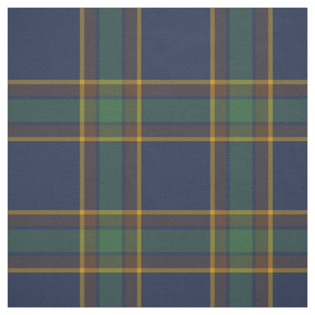 McGovern Tartan Pattern Navy und Green Irish Karie Stoff (Muster)
