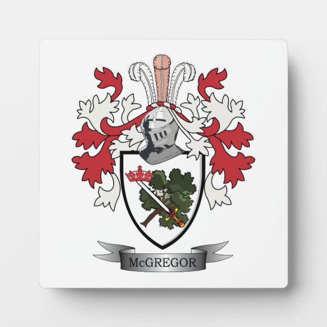 McGregor-Familienwappen-Wappen Fotoplatte (Vorderseite)