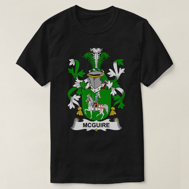 McGuire-Wappen-Familienwappen T-Shirt (Design vorne)