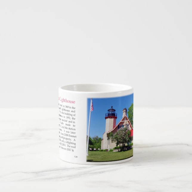 McGulpin Point Lighthouse Espresso Tasse (Vorderseite)