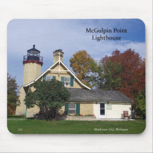 McGulpin Point Lighthouse fallmousepad Mousepad