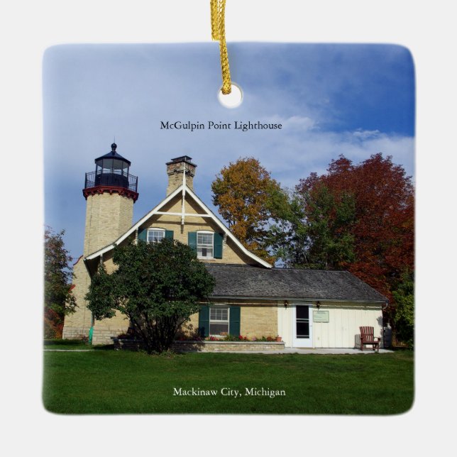 McGulpin Point Ligthouse Keramikornament (Vorderseite)
