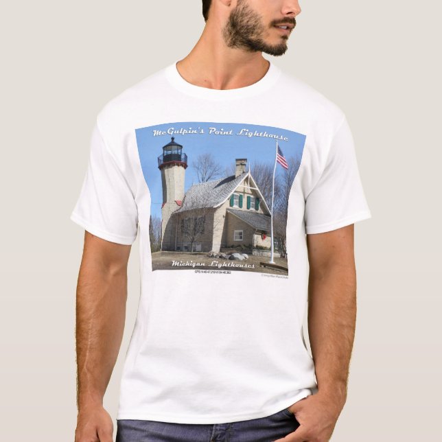 McGulpins Punkt-Leuchtturm T-Shirt (Vorderseite)