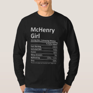 MCHENRY GIRL IL ILLINOIS Funny City Zuhause Roots T-Shirt