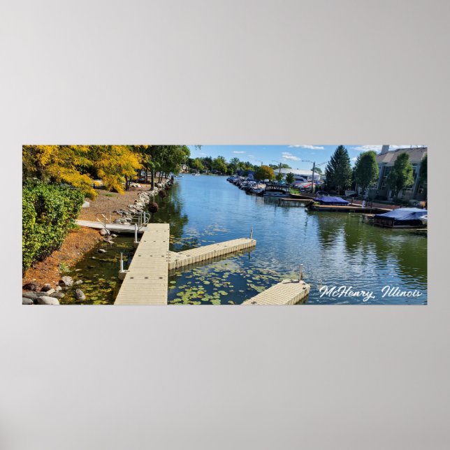 McHenry, Illinois Fox River Poster (Vorne)