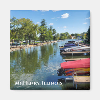 McHenry, Illinois River Walkway am Fox River Magnet