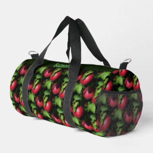 McIntosh Apples Nature Pattern Personalisiert Duffle Bag