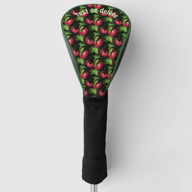 McIntosh Apples Nature Pattern Personalisiert Golf Headcover (Vorderseite)