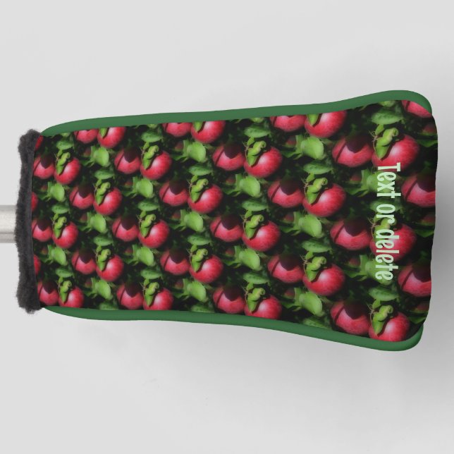 McIntosh Apples Nature Pattern Personalisiert Golf Headcover (Vorderseite)