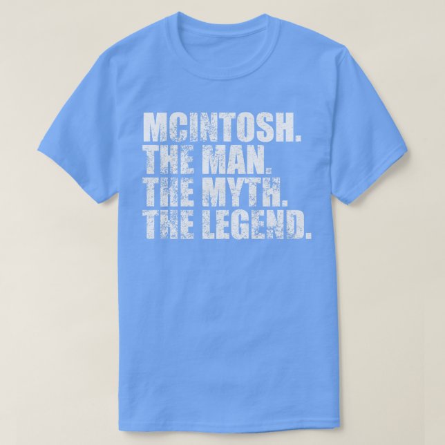 McintoshMcintosh Familienname Mcintosh Nachname Mc T-Shirt (Design vorne)