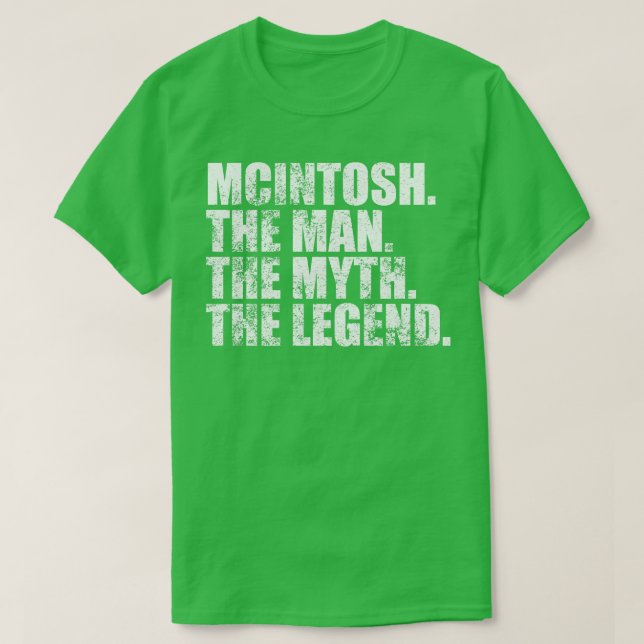 McintoshMcintosh Familienname Mcintosh Nachname Mc T-Shirt (Design vorne)