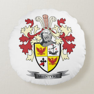 McIntyre Familienwappen-Wappen Rundes Kissen