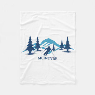 Mcintyre New Hampshire Skigebiet Skifahren Skifahr Fleecedecke