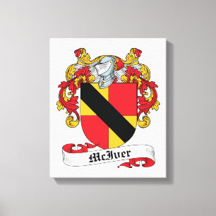 McIver-Familienwappen Leinwanddruck