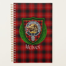 McIver schottischer Clan Tartan und Wappen
