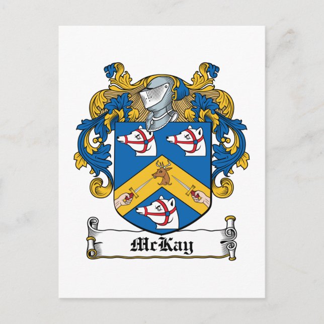 McKay Familienwappen Postkarte (Vorderseite)