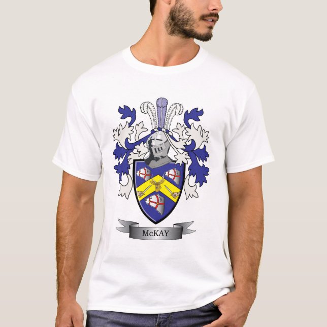 McKay Familienwappen-Wappen T-Shirt (Vorderseite)