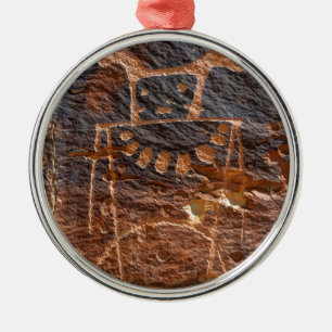 Mckee entspringt die Petroglyphe - frühlingshaft - Silbernes Ornament