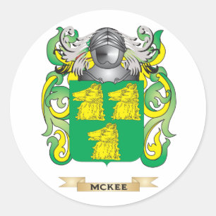 McKee-Wappen (Familienwappen) Runder Aufkleber