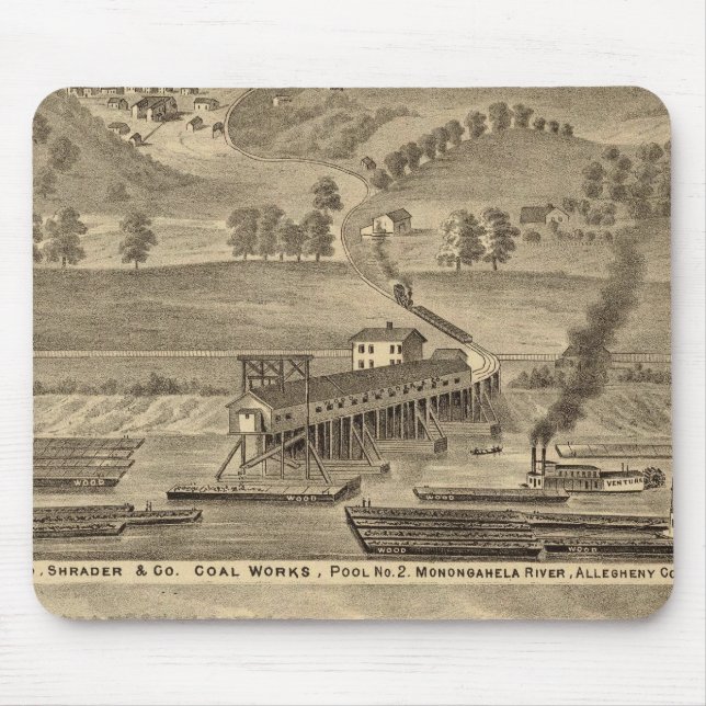 McKeesport Allegheny Landkreis, Pennsylvania Mousepad (Vorne)