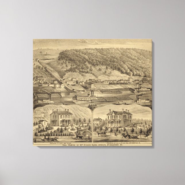 McKeesport Pennsylvania Leinwanddruck (Vorderseite)
