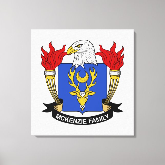 McKenzie-Familienwappen Leinwanddruck (Vorderseite)