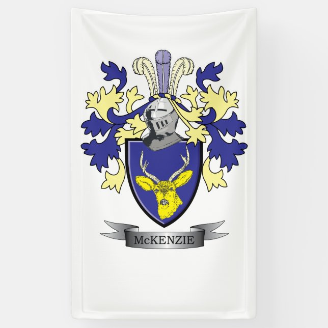 McKenzie Familienwappen-Wappen Banner (Vertikal)
