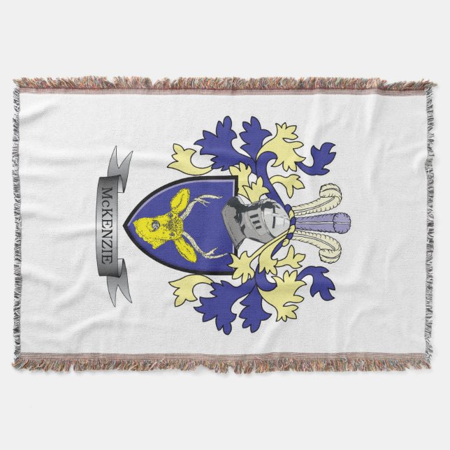 McKenzie Familienwappen-Wappen Decke (Vorderseite)