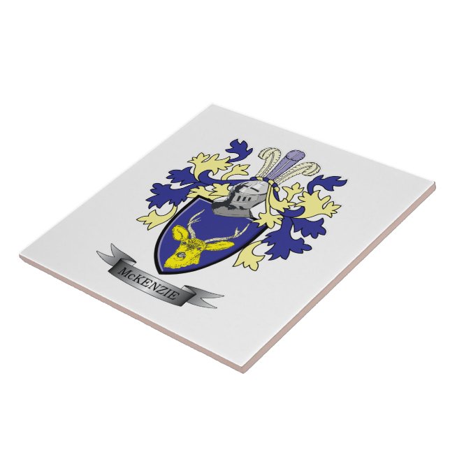 McKenzie Familienwappen-Wappen Fliese (Seite)