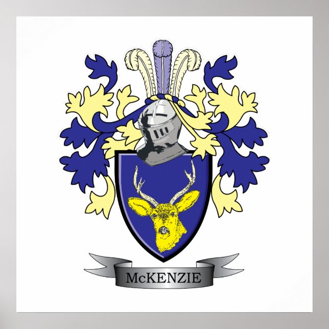 McKenzie-Familienwappen-Wappen Poster (Vorne)