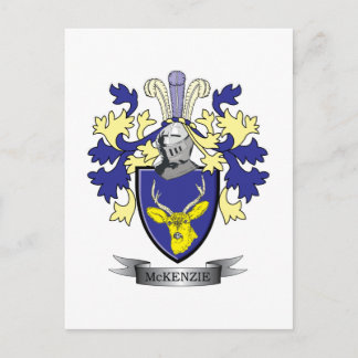 McKenzie Family Crest Coat of Arms Postkarte