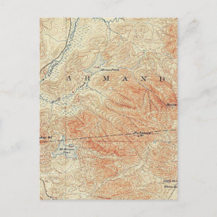McKenzie und Elchteiche, McKenzie-Bergdetails Postkarte