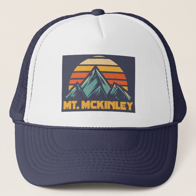 McKinley Alaska Retro Turquoise Truckerkappe (Vorderseite)