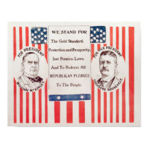McKinley and Roosevelt Election Poster - 1900