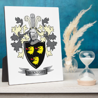 McKnight Familienwappen Coat of Arms Fotoplatte