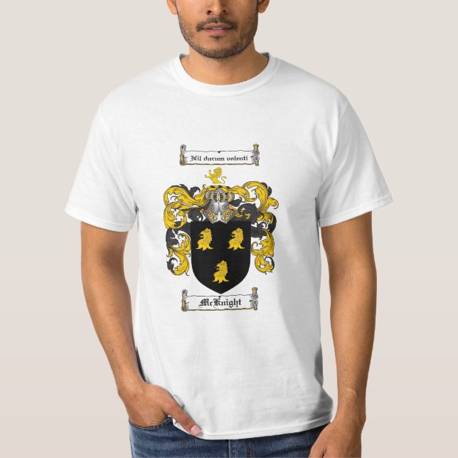 Mcknight Familienwappen - Mcknight Wappen T-Shirt (Vorderseite)