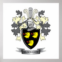McKnight Family Crest Coat of Arms
