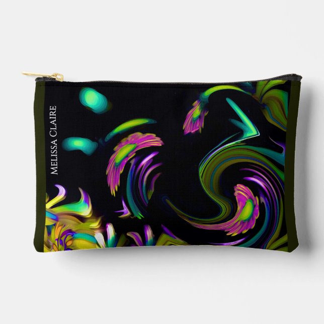 MCKS IT "Daisy" Petit sac d'accessoires en olive (Recto)