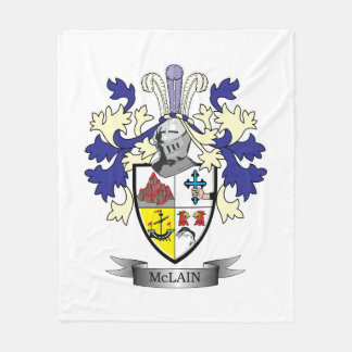 McLain Familienwappen-Wappen Fleecedecke