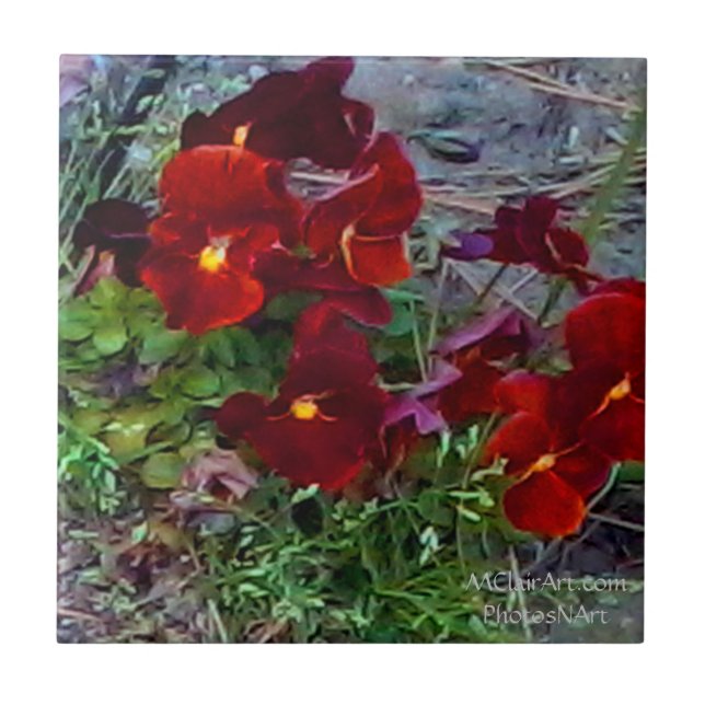 MClairArts PhotosNArt Blumen-Keramik-Fliesen Fliese (Vorderseite)