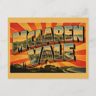 McLaren Vale South Australia Heritage Town Kunst Postkarte