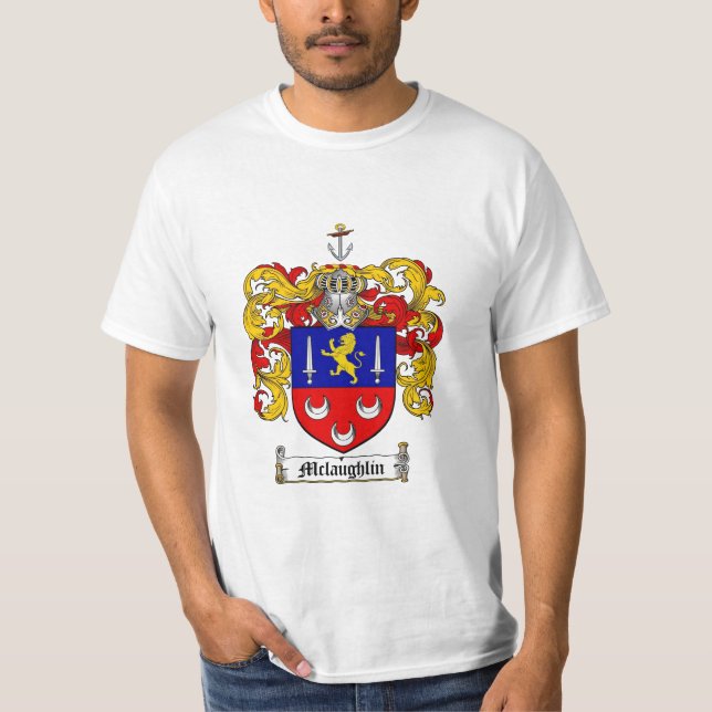Mclaughlin Familienwappen - Mclaughlin Wappen T-Shirt (Vorderseite)