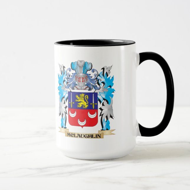 Mclaughlin Wappen - Familienwappen Tasse (Rechts)