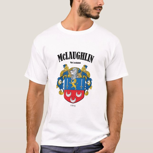 McLAUGHLIN Wappen Translation & Meaning T-Shirt (Vorderseite)