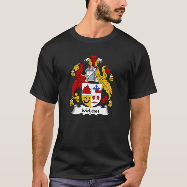 McLean Coat of Arms McLean Familienwappen T-Shirt (Vorderseite)