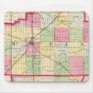 McLean, De Witt, Piatt-Landkreis Mousepad