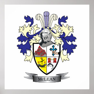 McLean-Familienwappen-Wappen Poster