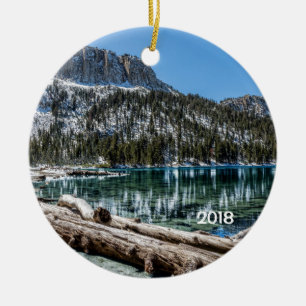 McLeod Lake, Mammoth Seen, Kalifornien Keramik Ornament