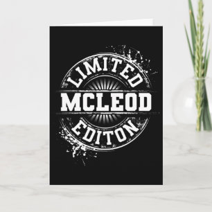 Mcleod Lustiger Familienname Familienstammbaum Geb Karte