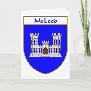 McLeod-Wappen/Familienwappen Feiertagskarte